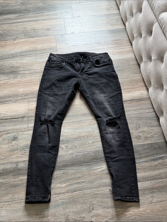 YoungLA Other - Youngla men’s skinny distressed black jeans zippered ankles